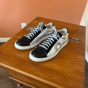 OLIVER CABELL women’s silver and black “Low 1” sneakers